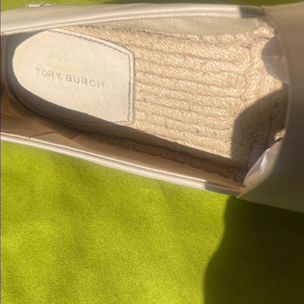 Tory Burch Cream Espadrille Flats - Picture 2 of 6